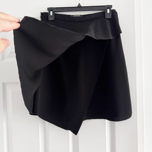 Isabel Marant "Alize" Black Crepe Skirt, size 40 (fits like 4/6) - Picture 3 of 7